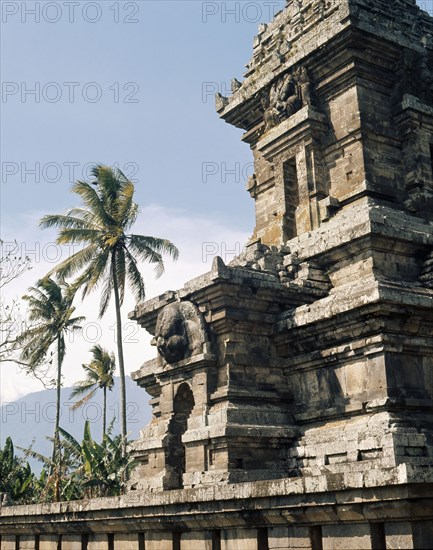 The temple complex at Lara Jonggrang consists of three main sanctuaries dedicated to Shiva, Brahma and Vishnu and three minor ones dedicated to particular forms of Shiva and Shiva's bull mount, Nandi