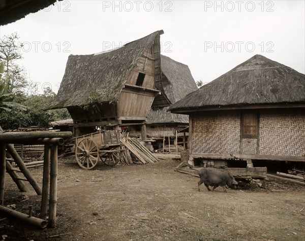 The small house-shaped structure is a bone house or geriten