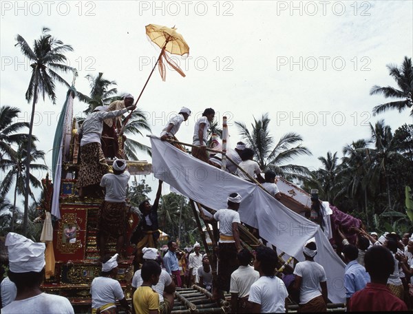 Cremations are elaborate ceremonies held days or months after death when the necessary expense can be met and an auspicious date chosen