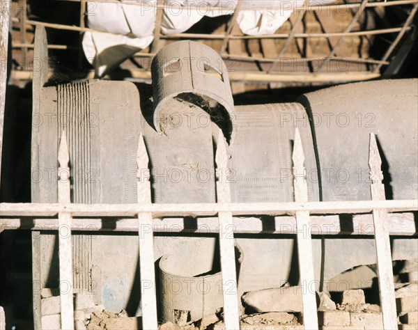 Pavilion in the Panataran Sasih temple, housing an ancient sacred drum