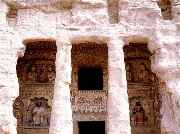 The oldest known example of the Buddhist art rock carving