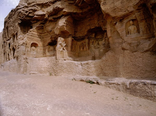 The oldest known example of the Buddhist art rock carving