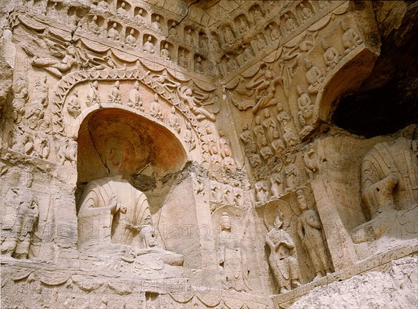 The oldest known example of the Buddhist art rock carving