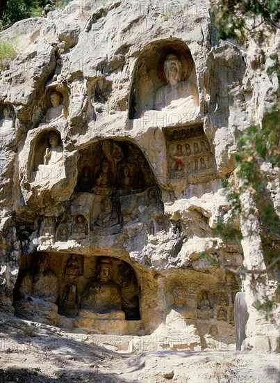 The Cliff of the Thousand Buddhas at Qianfoyan