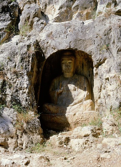 The Cliff of the Thousand Buddhas at Qianfoyan