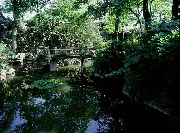 Winding bridge at the Garden of the Lotus Root, Suzhou