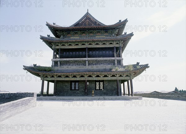 A fortress on Xian city wall