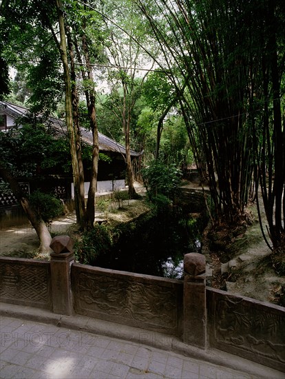 The cottage of the great Tang dynasty poet, Du Fu