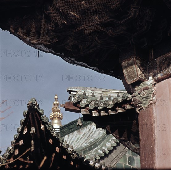 Detail of temple roof