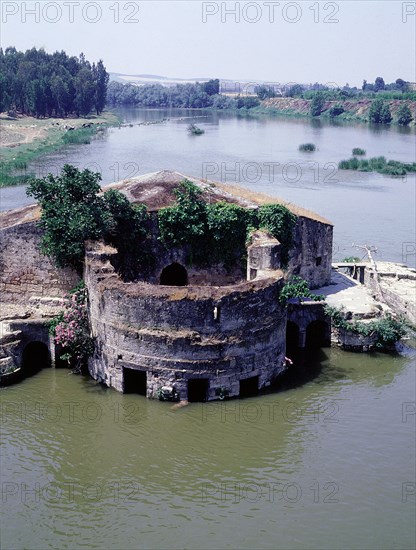 Water mills on the River Guadalquivir at Cordoba