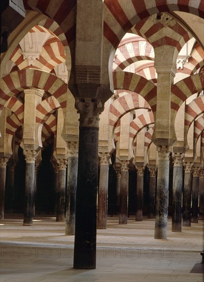 The interior of the Great Mosque at Cordoba