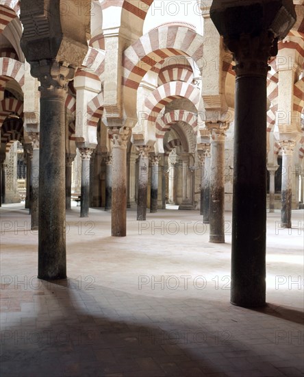 The interior of the Great Mosque at Cordoba