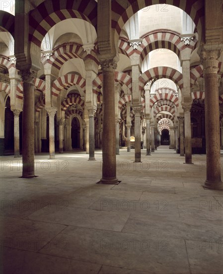 The interior of the Great Mosque at Cordoba