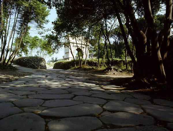 The Sacred Way, looking towards the Arch of Titus in the Roman Forum