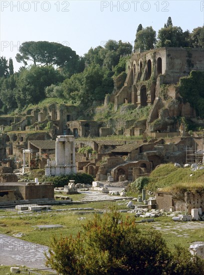 The Roman Forum, view towards the temple of Vesta