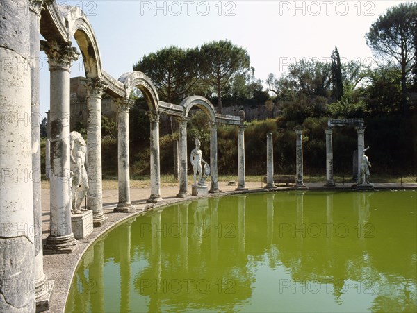 Hadrian's Villa, a complex of buildings, gardens and pools stretching for over a kilometre in length