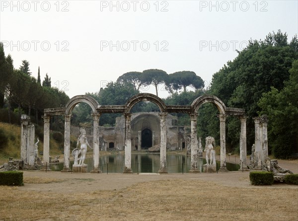 Hadrian's Villa, a complex of buildings, gardens and pools stretching for over a kilometre in length