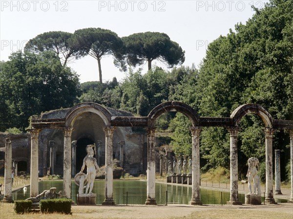 Hadrian's Villa, a complex of buildings, gardens and pools stretching for over a kilometre in length