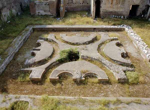 The remains of the fountain in the House of Augustus