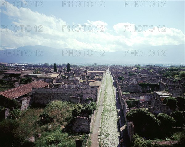 General view of Pompeii