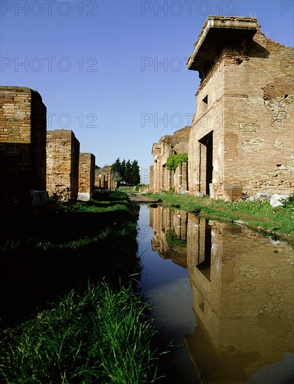 Street in Ostia, the harbour town of Rome