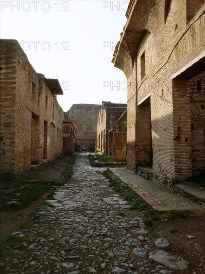 Street in Ostia, the harbour town of Rome