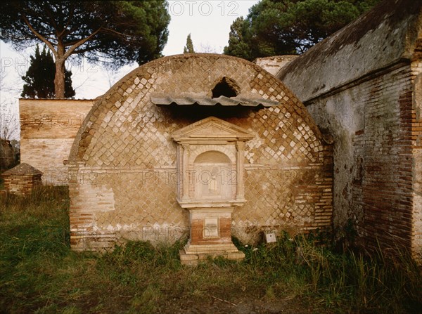 Tombs in the Isola Sacra cemetery near Ostia