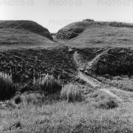 The remains of the fortified Viking settlement at Trelleborg