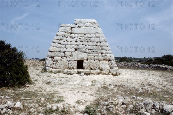 "Naveta" or megalithic tomb at the site of Es Tudons