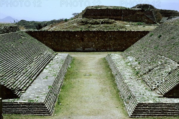 The ball court at Monte Alban