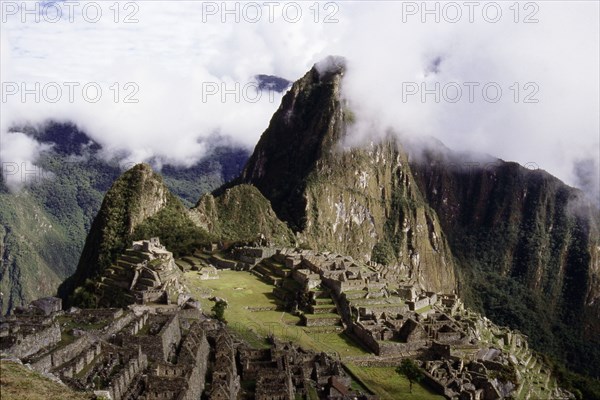 Panoramic view of Machu Picchu set in the Andes