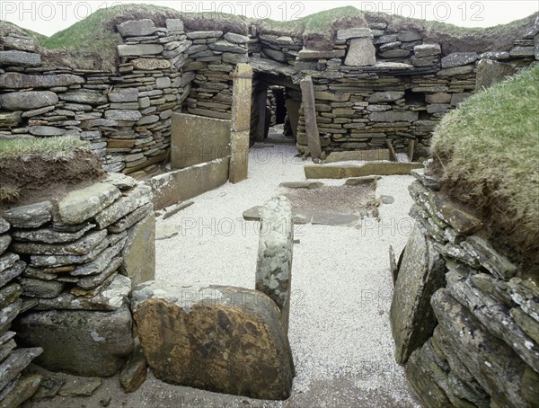 View of the interior of House 1