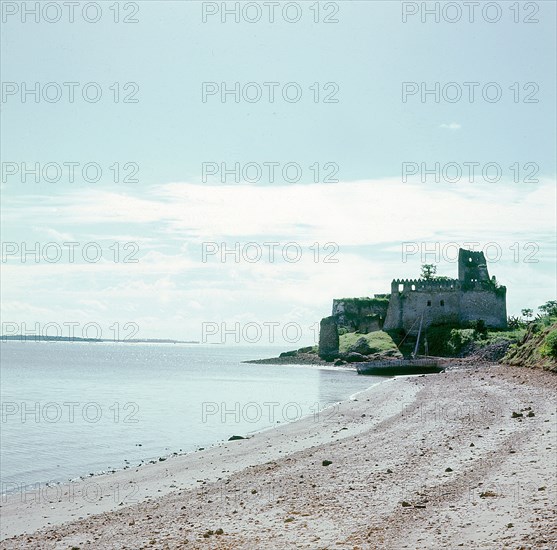 A view to the fort at Kilwa, an East African trading town which dates from the 13th century