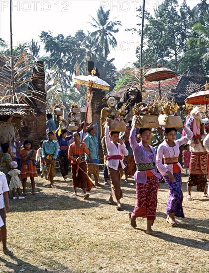 The Balinese version of Hinduism has an elaborate calender of festivals associated with each major temple