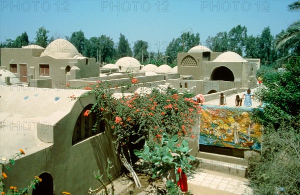 The Ramses Wissa Wassef Art Centre at Harrania, Egypt, centre of the famous tapestry weaving experiment established by architect Ramses Wissa Wassef & his wife Sophie in the 1950's