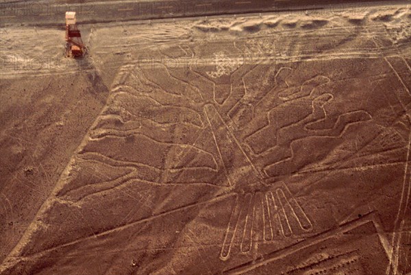 Used for rituals probably related to astronomy, the Nazca geoglyphs covering an area of around 400 square miles, are visible only from the air