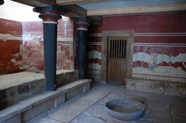 View of the "Throne Room" and the door leading to the anteroom