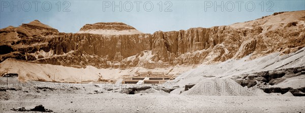 The funerary temple of Queen Hatshepsut at Deir el-Bahari, Western Thebes   Egypt