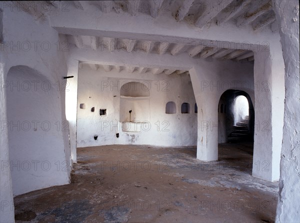 House interior in one of the five cities of the Mzab valley