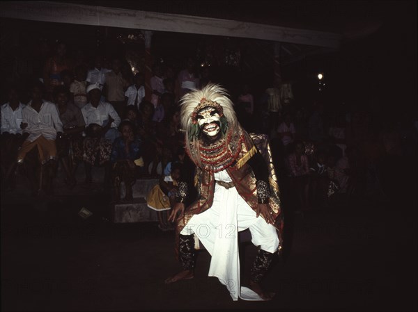 Each Balinese community stages regular performances in which Barong, a mythical lion, fights the dreaded Rangda, Queen of witches