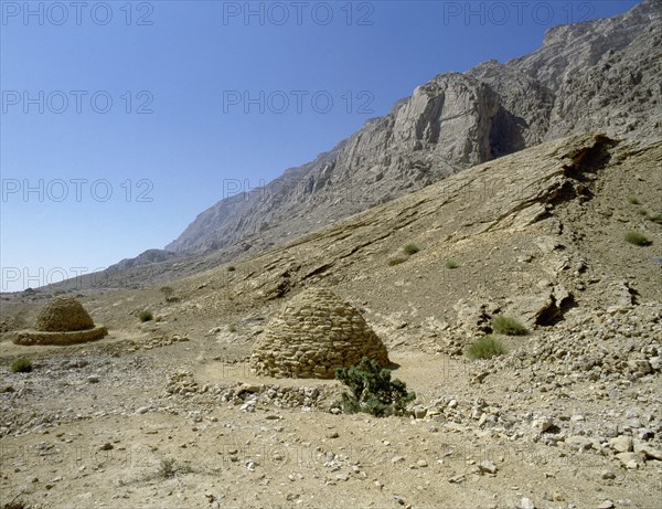 Reconstructed beehive tombs near al-'Ain