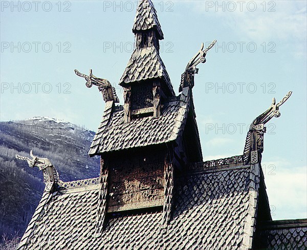 Stave church at Fagusnes, Borgund