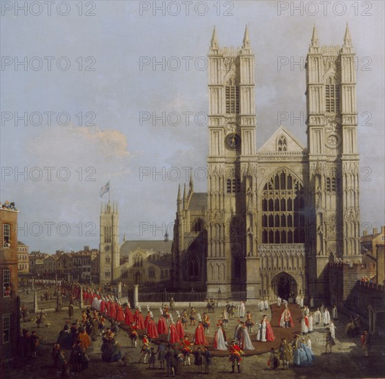 Canaletto, L'Abbaye de Westminster à Londres
