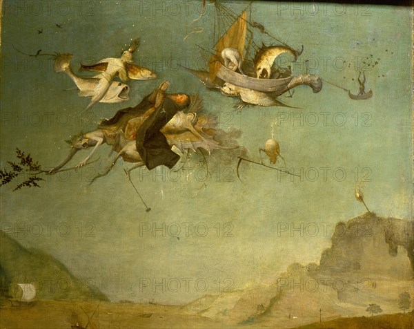 The triptych of 'The Temptation of St Anthony' by Hieronymus Bosch (1450   1516)