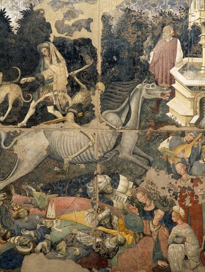 Fresco by an anonymous painter depicting 'The Triumph of Death'