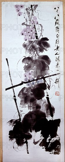 Painting by Ch'i Pai shih: 'Vine' (hanging scroll)