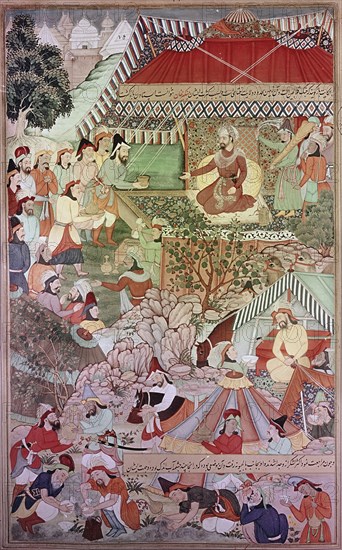 Detail from the 14th century Persian story 'The History of the Mongols'
