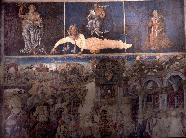 Allegorical representation of the signs of the zodiac from the 'Palace of Joy', by Cosme Turra
