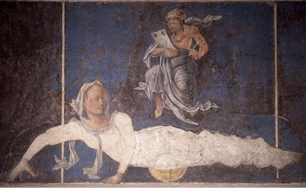 Allegorical representation of the signs of the zodiac from the 'Palace of Joy', by Cosme Turra