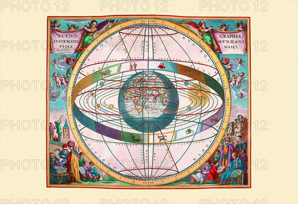Scenographia Systematis Mundani Ptolemaici 1660